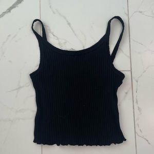 Basic black tank top